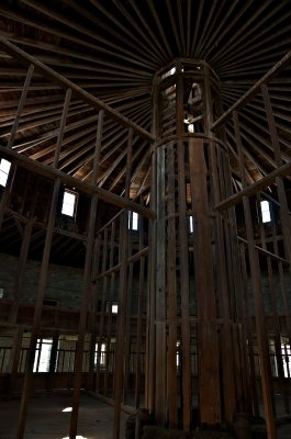 In the barn