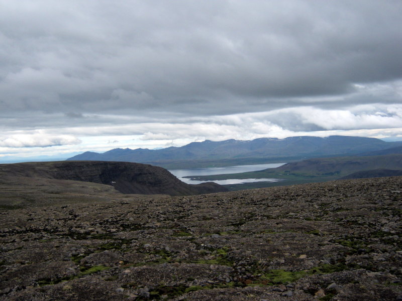 Eilífsdalur. Laxárvogur og Laxá í Kjós í fjarska