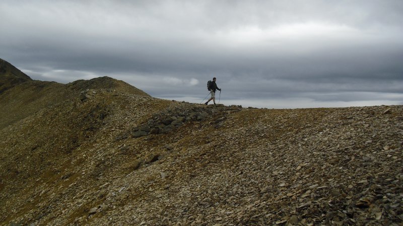 Á göngu í átt til Laufskarða