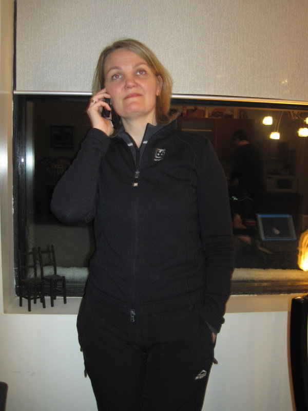 Begga spjallar við börnin