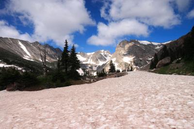 Snowfield leading to Isabelle