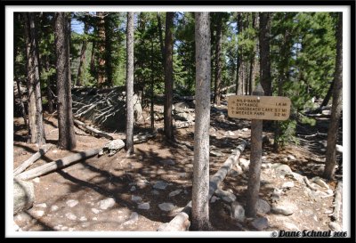 Part way there -junction with Mt Meeker trail