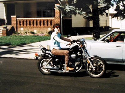 Irma and Her Yahama 700