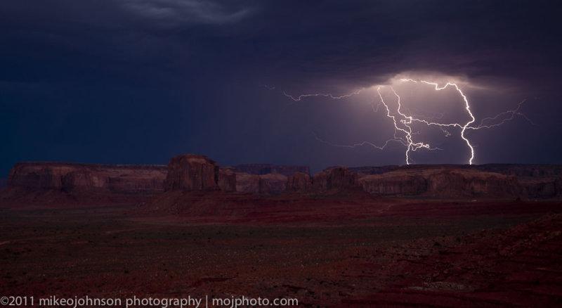 004Lightning Over Monument Valley