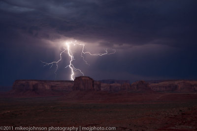 005Lightning Over Monument Valley