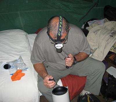 Cleaning lenses at the end of the day