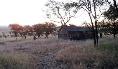 Camp at dawn