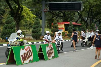 The race would not have gone smoothly without the help of the Traffic Police