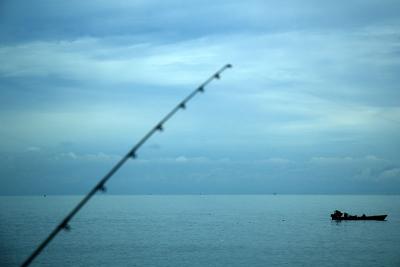 Tinted view from the Esplanade of Penang