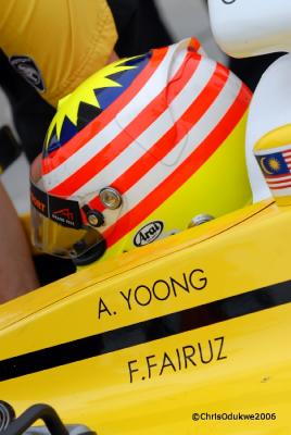 Alex Yoong .... A1 driver on circuit