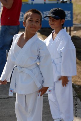 Young Karate students