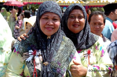 Ladies in traditional outfits