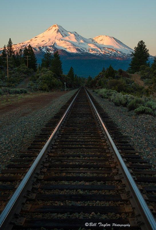 Mount Shasta / Union Pacific tracks