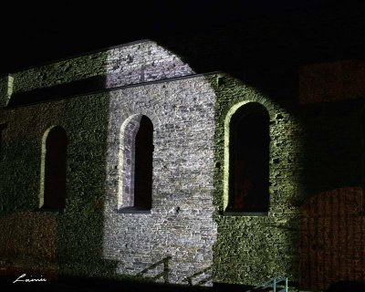 St. Raphael's ruins 2211 night photo