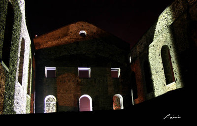St. Raphael's ruins 2231 night photo