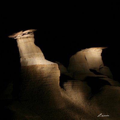 lightpainting badlands 4323