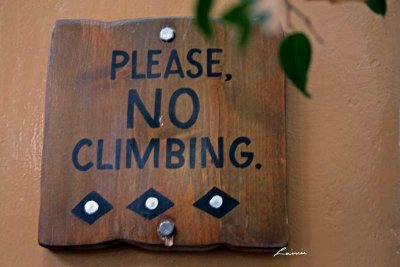 no climbing 5344