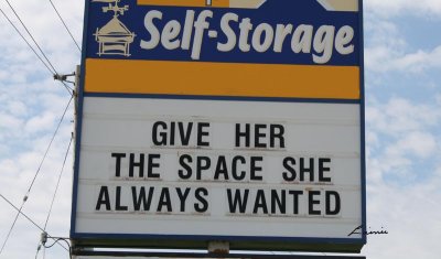 I don't think that is the kind of space she was thinking of  5705 