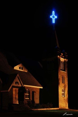 church 6177 night photo