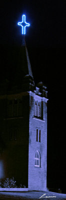 church 6193 night photo