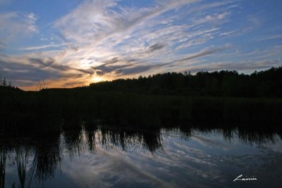 sunset over Mer Bleue 6836