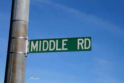 yes, you can drive down the middle now -  8848