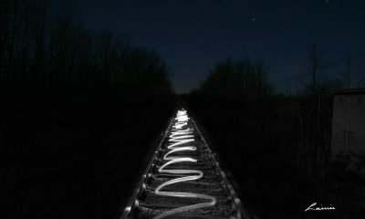  track lights 9665 night photo