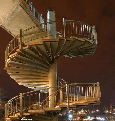 spiral staircase 9972 night photo