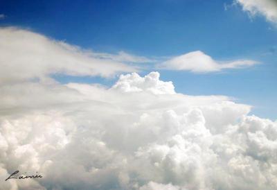 clouds from the plane