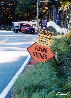 flying stones