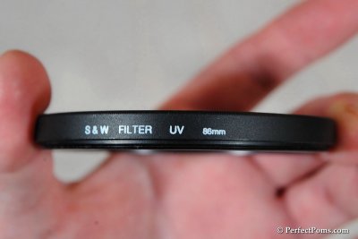 S & W 86 mm UV filter  $20