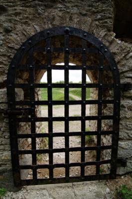 a lattice door