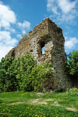 and ruins of an old castle