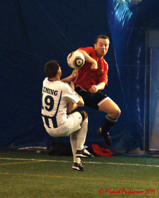 St Lawrence Brockville Schooners vs Sir Sandford Fleming Peterborough Knights M-Indoor Soccer 03-12-11