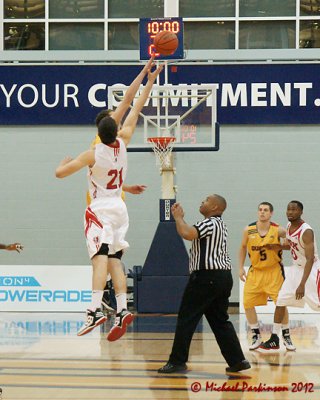 Queen's vs York M-Basketball 01-14-12