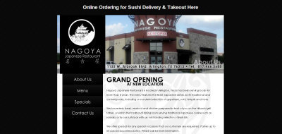 2012 - Nagoya Restaurant in Arlington, Texas