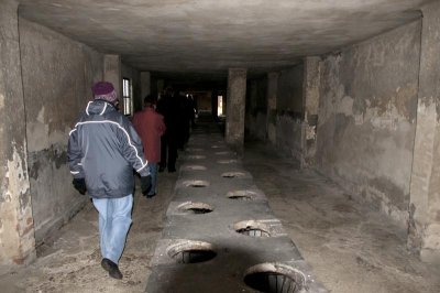 latrine in Birkenau