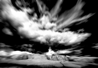 Lighthouse and Cloud Formations