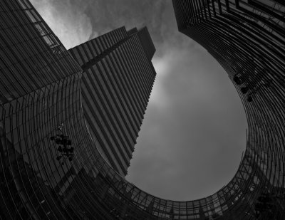 Circular Building and Dark Sky