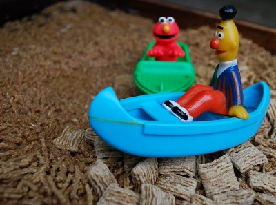 Elmo And Burt On Dangerous Waters