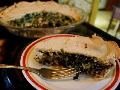 A Piece Of Spinach Cheese Pie