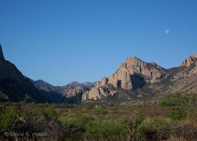 Moon over Cave Creek Canyon