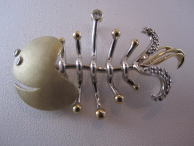 fischeele 14kt gold w/diamonds