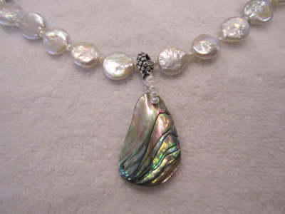 abalone w/coin pearls