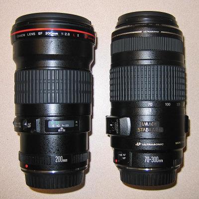 200mm Prime and 70-300mm-IS