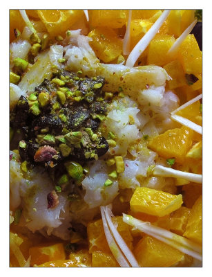 Ensalada de bacalao con naranja