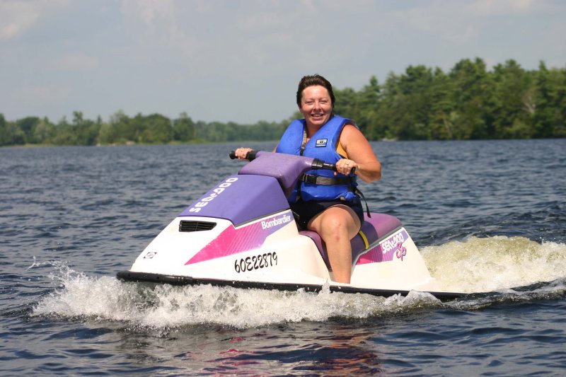 Melinda at the cottage 2006