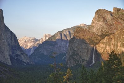 Half Dome and Bridal Veil Falls