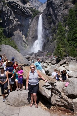 Lil at Lower Yosemite Falls