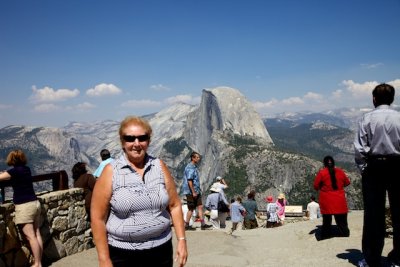 Lil and Half Dome from Glacier Point